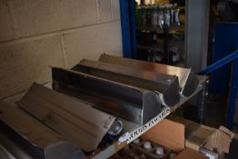 *Four Stainless Steel Receptors 47cm wide, and Some Wheels