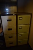 *Two Four Drawer Filing Cabinet