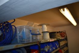 *Contents of Top Shelf to Include Assorted Spools of Wire, Loose Wire, Tub Wiring, etc.