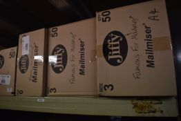 *Five Boxes of Jiffy Bags 3x Size 3, 1x Size 0, and 1x Size 7