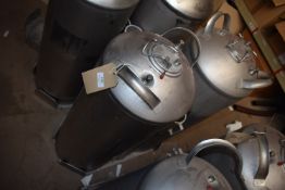 *Two Stainless Steel Vessels on Stand