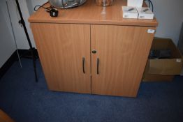 *Lightwood Effect Two Door Cupboard 60x80cm x 73cm tall