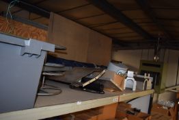 *Contents of Shelf including Wheels, Plates, Stainless Steel Covers etc