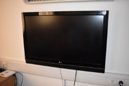 *LG 42” TV, No Remote with Wall Bracket (buyer to take down)