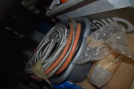 *Two Tubs of Pipes, Clips, Air Hose, etc.