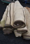 *Six Rolls of Coconut Style Marquee Flooring 2m x ~10m
