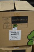 *Box of 2000 White Napkins 33cm 2-ply 8-fold