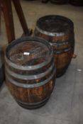 Pair of 11-gal Firkin Barrels