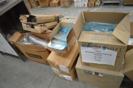 *Thirteen Boxes of Assorted Takeaway Packaging, Cups, Lids, etc.