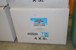 *4x 5L of Sanitising Hard Surface Cleaner