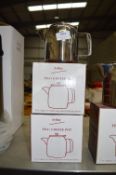 *Three 24oz Avilux Stainless Steel Tea Coffee Pots