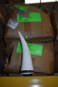 *Two Boxes of 60 White Plastic Drinking Horns