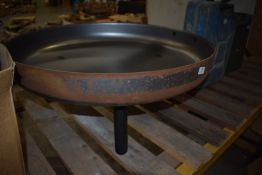 *Pressed Steel Fire Pit on Three Legs