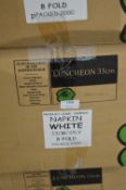 *Box of 2000 White Napkins 33cm 2-ply 8-fold