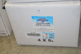 *4x 5L of Sanitising Hard Surface Cleaner