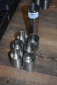 *Six Stainless Steel Spirit Measures and One Wine Measure