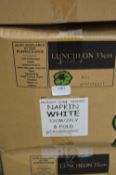 *Box of 2000 White Napkins 33cm 2-ply 8-fold
