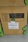 *Box of 4000 Bordeaux Cocktail Napkins 2-ply