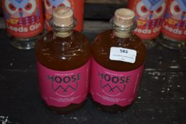 2x 50cl of Moose Botanical Spirit Mountain Herbs, Pink Grapefruit & Maple Syrup
