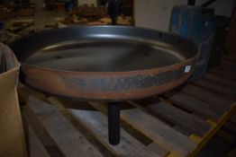 *Pressed Steel Fire Pit on Three Legs