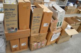 *Quantity of Assorted Disposable Cups and Lids