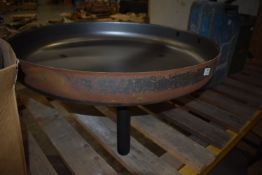*Pressed Steel Fire Pit on Three Legs