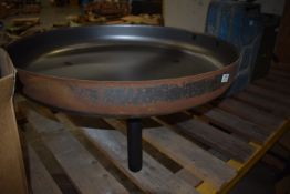 *Pressed Steel Fire Pit on Three Legs