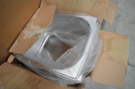 *Box of Six Genware GN12-150 Bain Marie Inserts