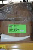 *Two Boxes of ~60 White Plastic Horn Drinking Cups