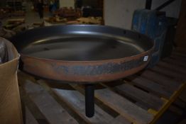 *Pressed Steel Fire Pit on Three Legs