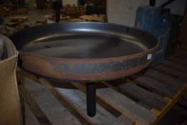 *Pressed Steel Fire Pit on Three Legs