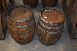 Pair of 11-gal Firkin Barrels
