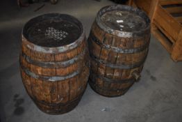 Pair of 11-gal Firkin Barrels