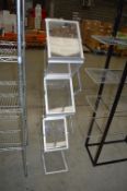 *Concertina Aluminium & Perspex Literature Display Stand