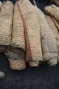 *Six Rolls of Coconut Style Marquee Flooring 2m x ~10m