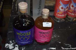 1x 50cl of Mouse Pink Grapefruit and 1x 70cl of Moose Blackcurrant