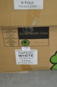 *Box of 2000 White Napkins 33cm 2-ply 8-fold