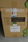 *Box of 4000 Bordeaux Cocktail Napkins 2-ply