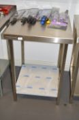 *Parry Stainless Steel Worktable with Undershelf 60x63cm - Brand New Unused
