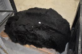 *Twenty Black Faux Sheepskin Rugs
