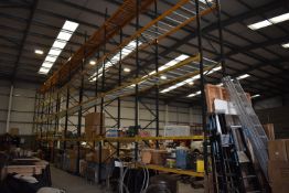 *Nine Bays of Link 51 Medium Duty Pallet Racking 8m tall, 90cm deep, and each bay 3m wide Comprising