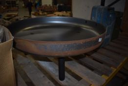 *Pressed Steel Fire Pit on Three Legs