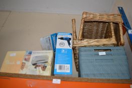 Photo Laminator, Heat Gun, Two Wicker and Three Pl