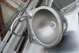 *Stainless Steel Wash Hand Basin with Hands Free B