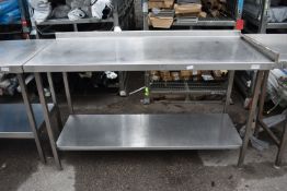 *Stainless Steel Preparation Table with Undershelf