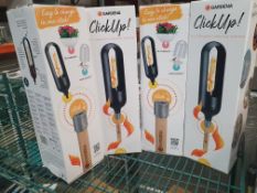 * 4 x Gardena click up torches