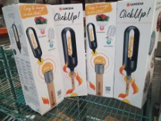 * 4 x Gardena click up torches