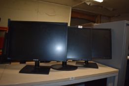 *Three Samsung Monitors