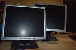 *Benq FP731 and a HP L1750 Monitor