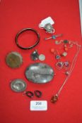 Assorted Silver Jewellery: Earrings, Brooches, etc
